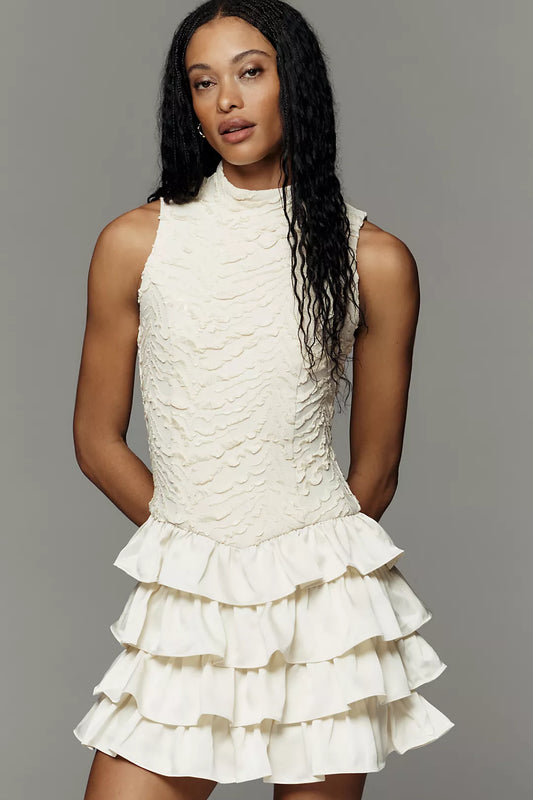 Curaae Fay Ruffle Mini Dress