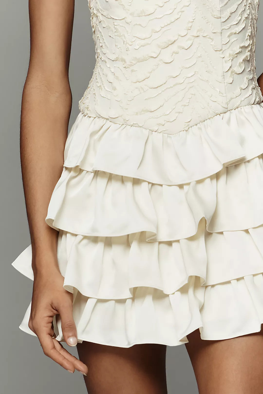 Curaae Fay Ruffle Mini Dress