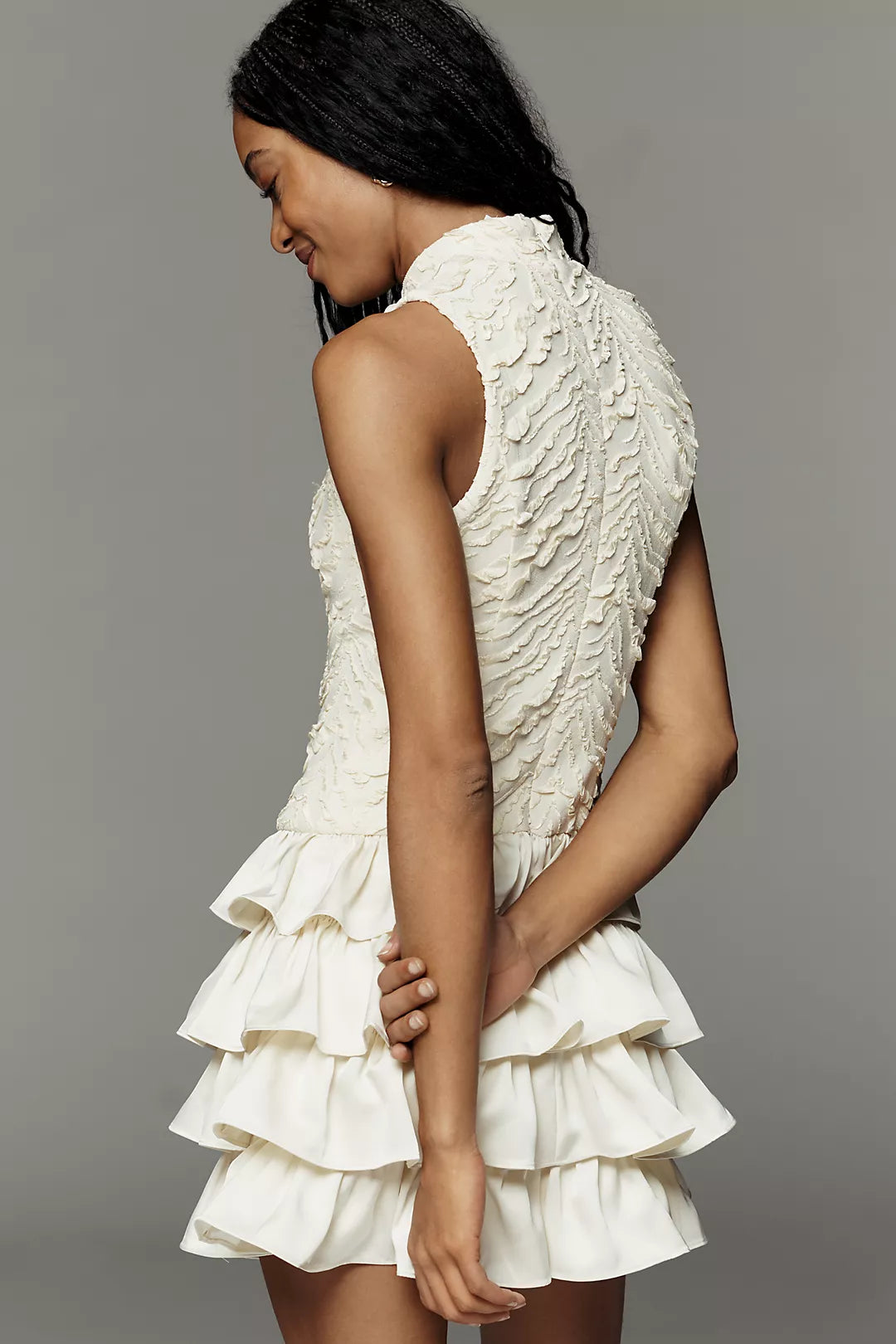 Curaae Fay Ruffle Mini Dress