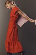 Load image into Gallery viewer, Maeve Cap-Sleeve V-Neck Smocked Midi Dress
