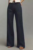 Load image into Gallery viewer, 7 For All Mankind Lotta Linen Blend High-Rise Wide-Leg Jeans
