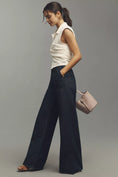 Load image into Gallery viewer, 7 For All Mankind Lotta Linen Blend High-Rise Wide-Leg Jeans
