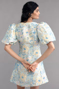Load image into Gallery viewer, Lovaan Adeline Linen Silk Blend Mini Dress
