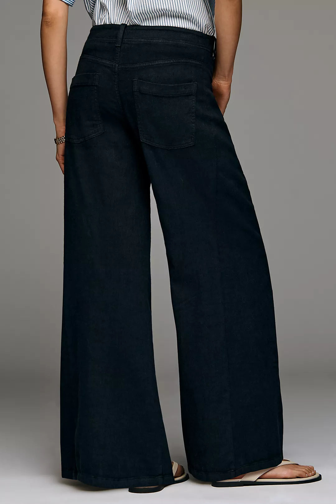 Pilcro Adi Mid-Rise Clean-Hem Flare Pants