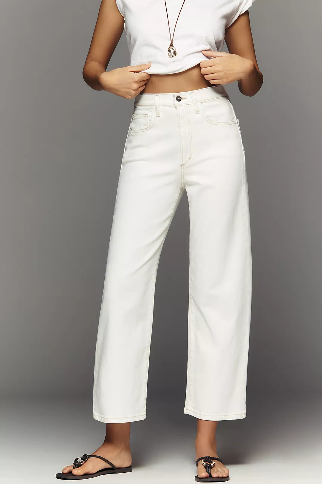 Joe's Jeans Margot Crop High-Rise Straight-Leg Jeans