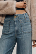Load image into Gallery viewer, Colette Sparkle High-Rise Wide-Leg Cropped Jeans
