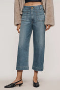 Load image into Gallery viewer, Colette Sparkle High-Rise Wide-Leg Cropped Jeans
