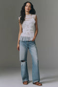Load image into Gallery viewer, By Anthropologie Mesh Layered Printed Top
