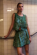 Load image into Gallery viewer, Maeve Sequin Tweed Vest
