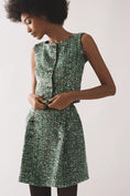 Load image into Gallery viewer, Maeve Sequin Tweed Mini Skirt
