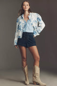 Load image into Gallery viewer, Maeve Puff-Sleeve Floral Utility Jacket
