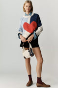 Load image into Gallery viewer, Pilcro Long-Sleeve Oversized Crew-Neck Cotton Sweater
