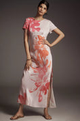Load image into Gallery viewer, By Anthropologie Short-Sleeve Maxi Slip Dress

