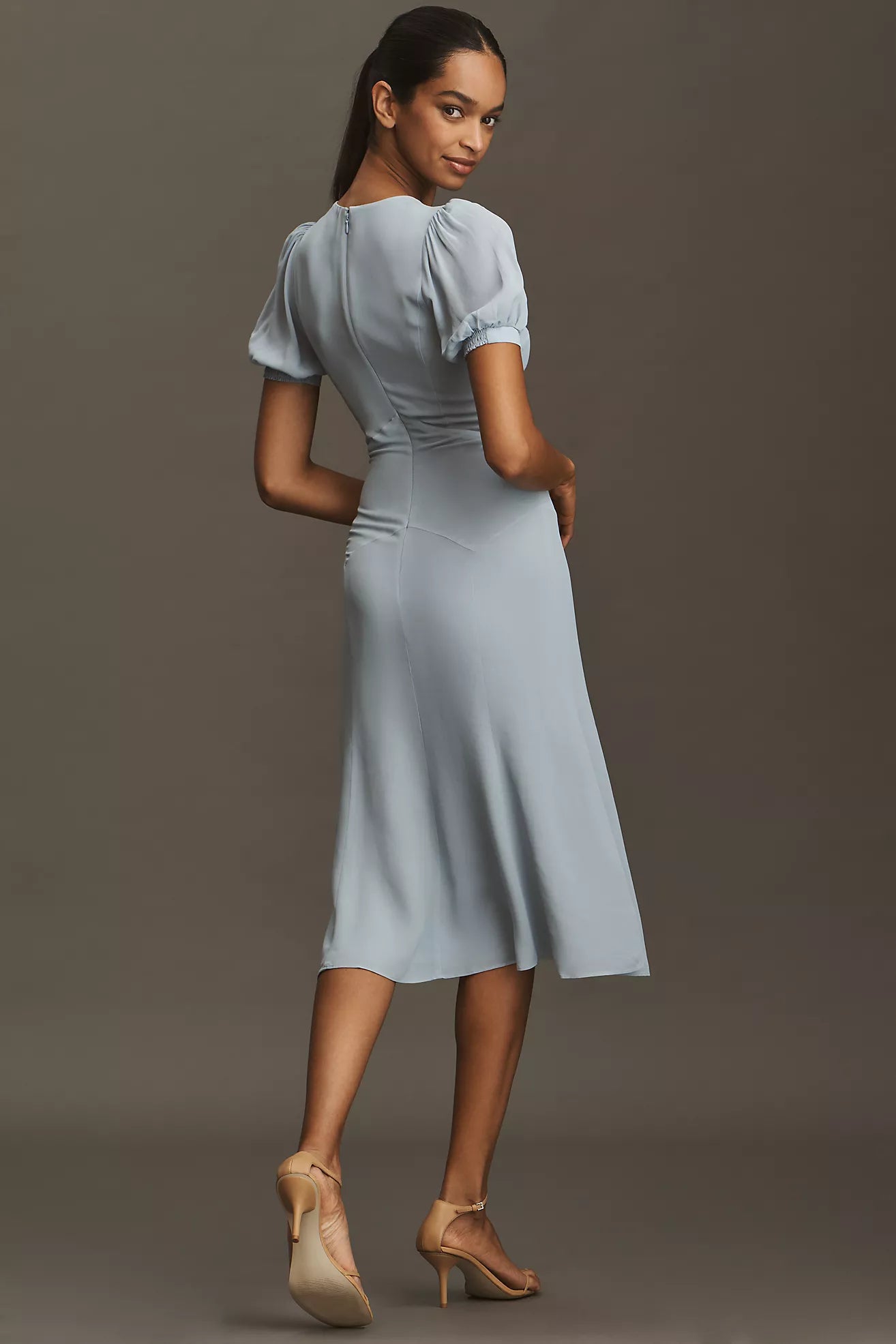 Reformation Delia Bow Midi Dress Reformation Delia Bow Midi Dress