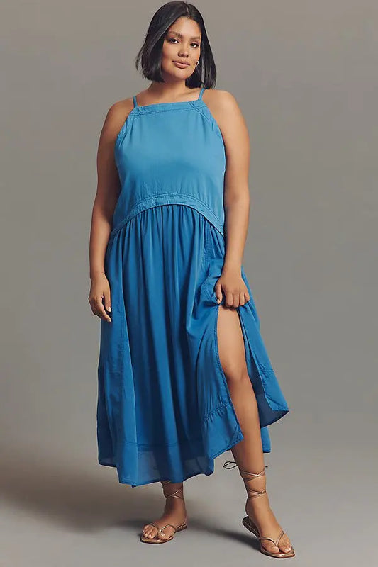 Pilcro Sleeveless Twofer Midi Dress