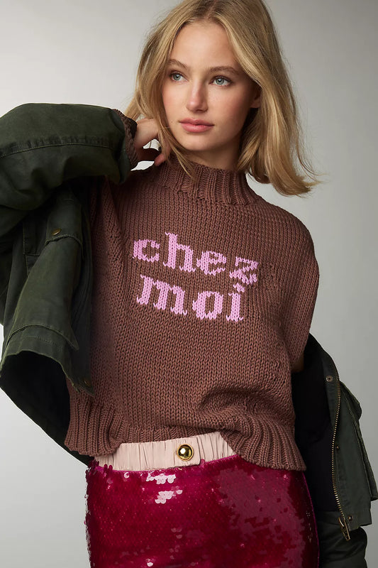 Pippa Mock-Neck Sweater by Maeve: Extended Shoulder Edition