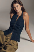 Load image into Gallery viewer, Pilcro Sleeveless Zip-Front Denim Top
