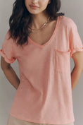 Load image into Gallery viewer, Pilcro Quinn Drapey V-Neck Tee
