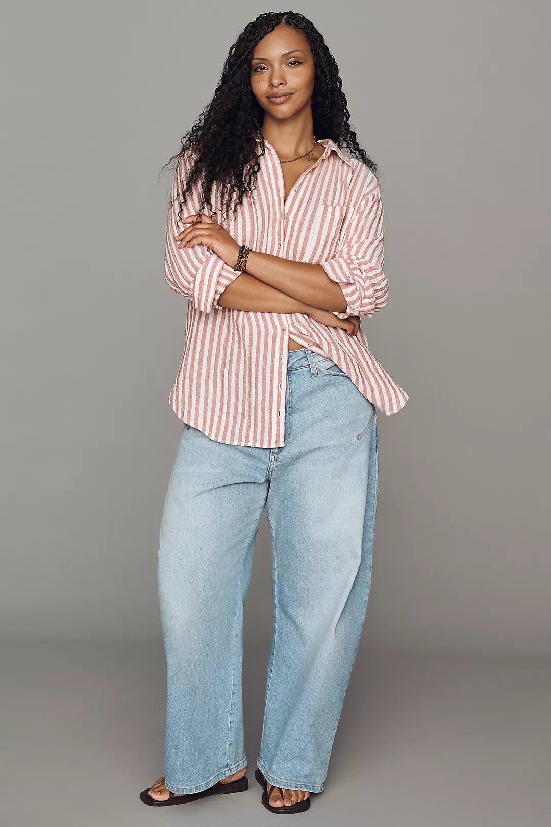 Pilcro Kayden High-Rise Carpenter Barrel Jeans