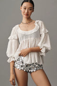 Load image into Gallery viewer, By Anthropologie Ruffled Sheer Boho Blouse
