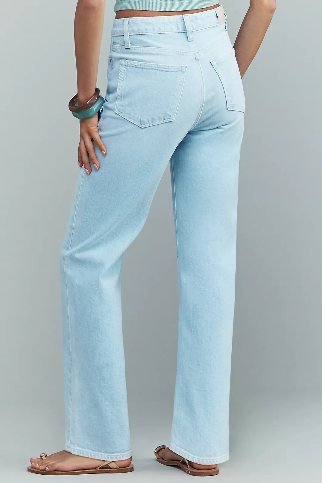 PAIGE Stevie 31 High-Rise Straight-Leg Jeans