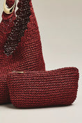 Load image into Gallery viewer, Love Knot Raffia Buckle Slouchy Bag

