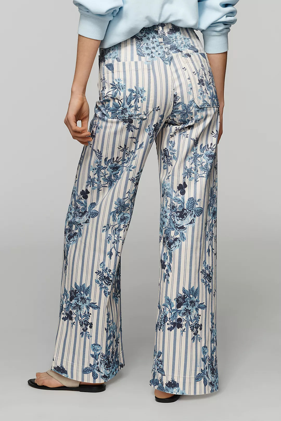 Colette High-Rise Wide-Leg Cropped Jeans