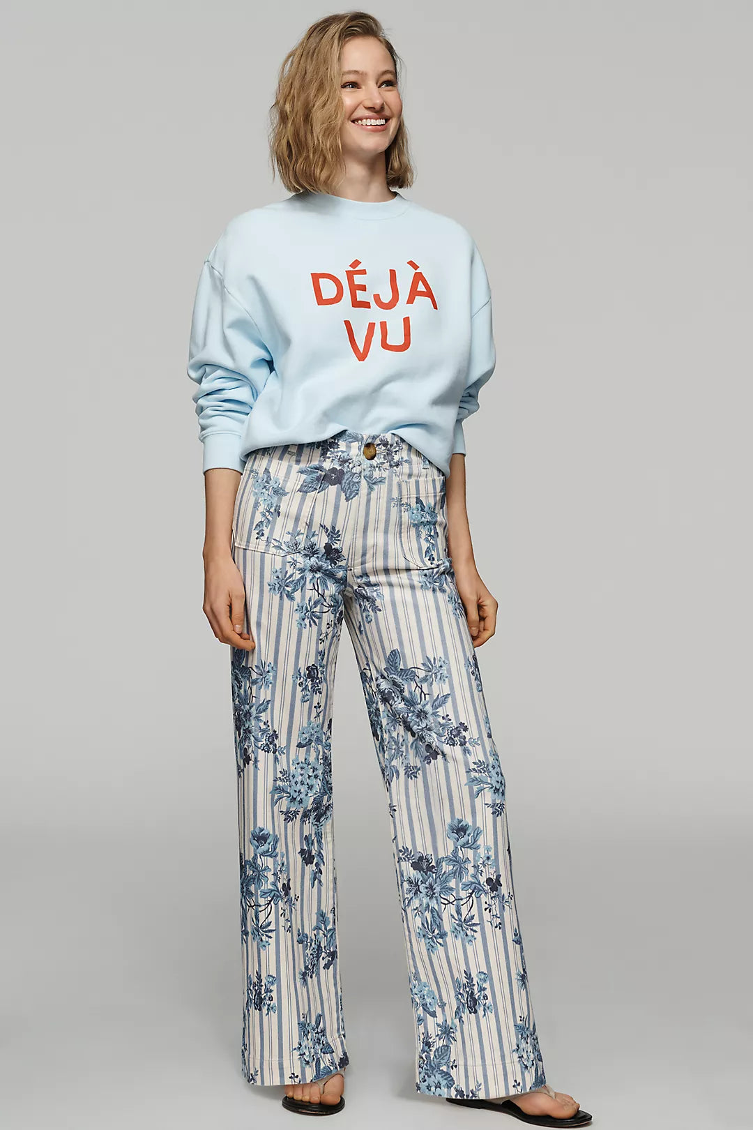 Colette High-Rise Wide-Leg Cropped Jeans