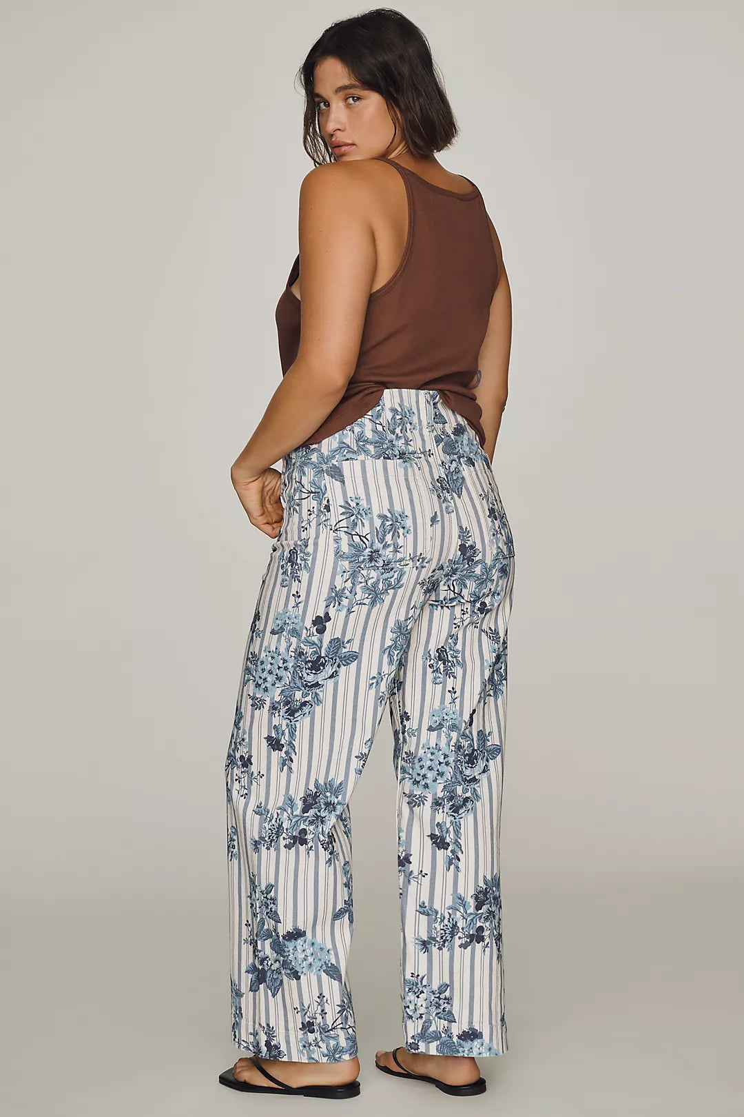Colette High-Rise Wide-Leg Cropped Jeans