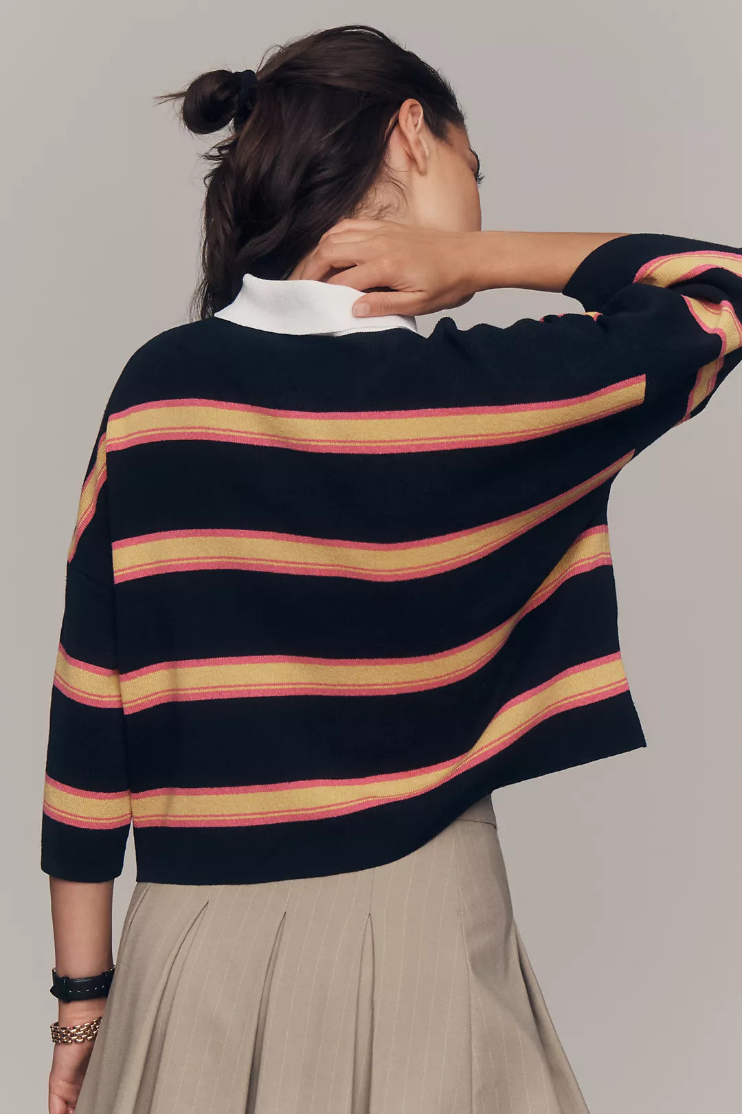 Maeve Crop Polo Shirt