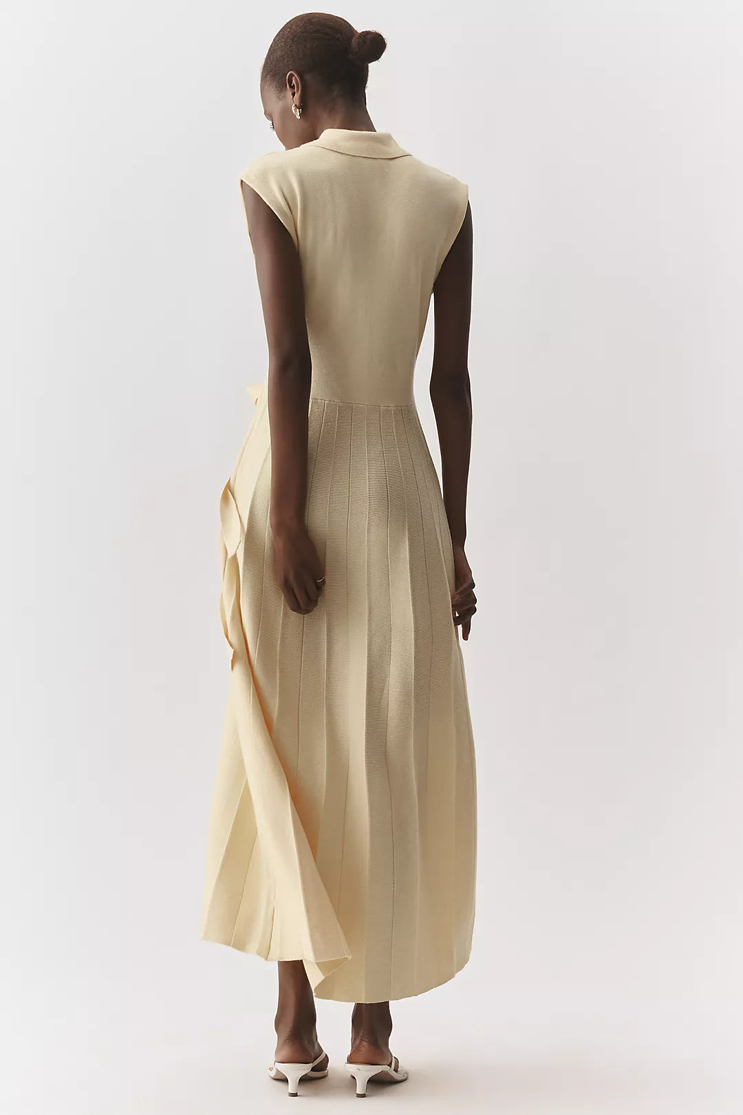 En Saison Pleated Shirtdress