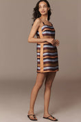 Load image into Gallery viewer, By Anthropologie Beaded Strap Satin Mini Dress
