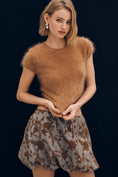 Load image into Gallery viewer, Avec Les Filles Floral Bubble-Hem Mini Skirt
