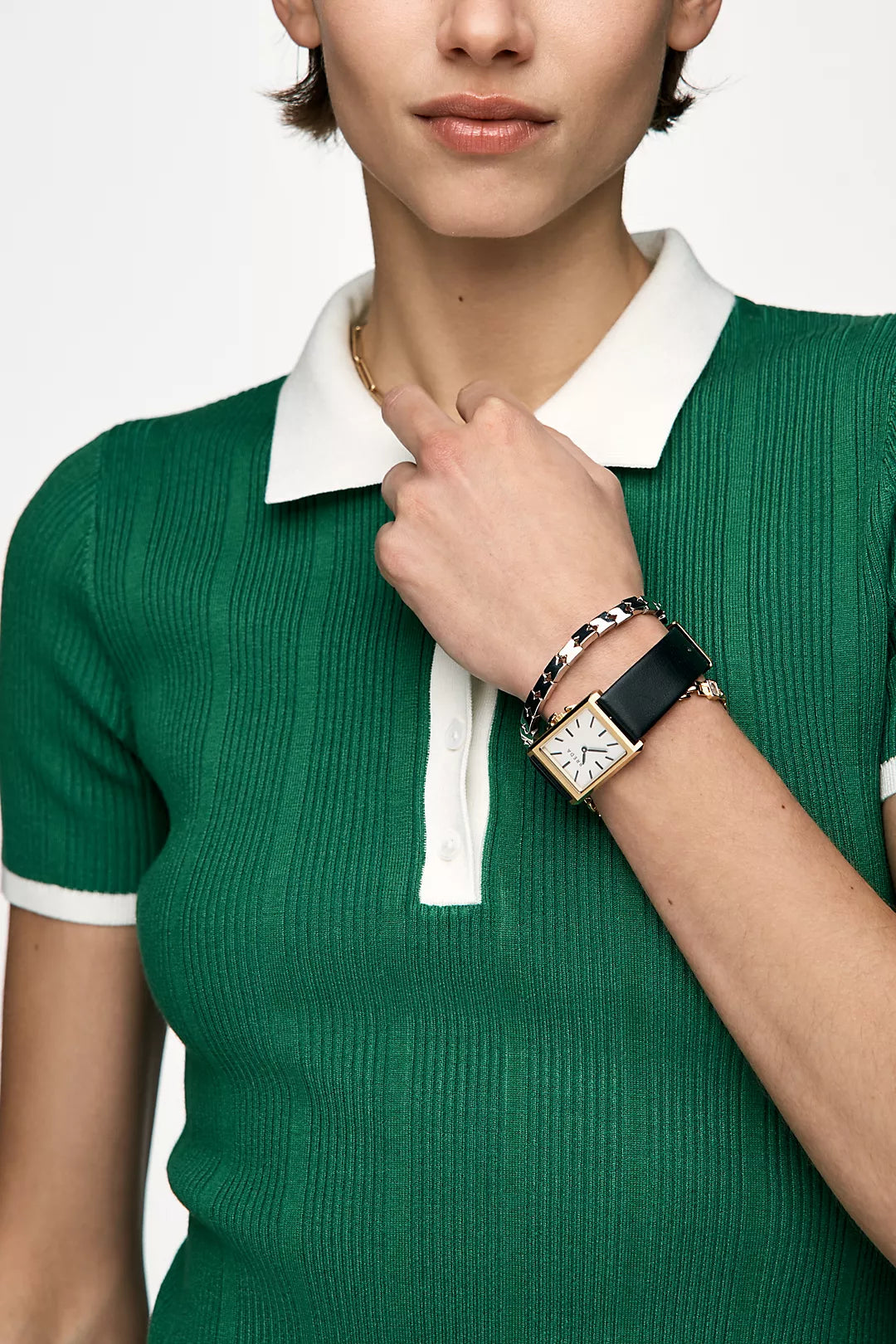 Maeve Short-Sleeve Polo Mini Dress