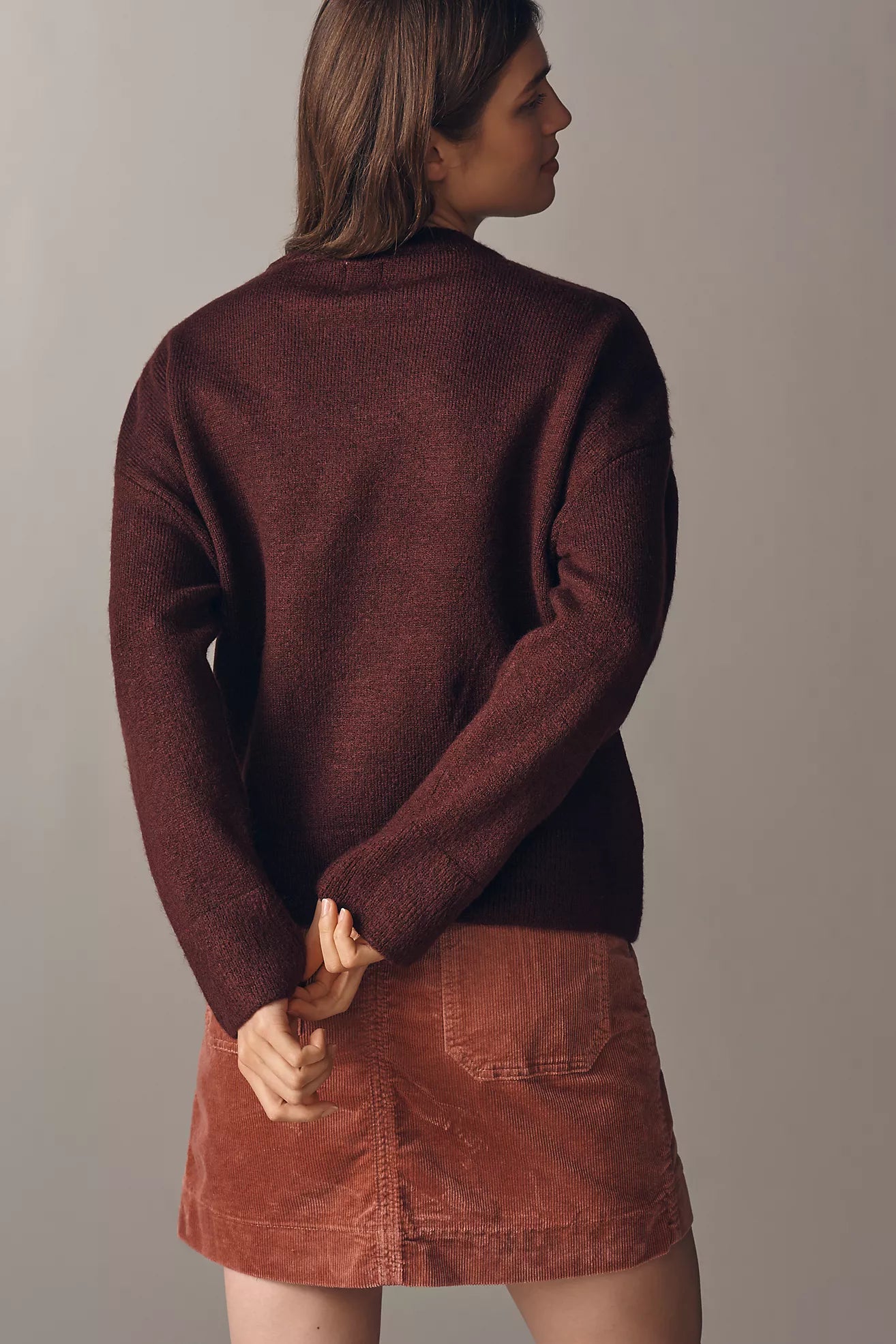 Maeve Crew-Neck Dog Icon Pullover Sweater