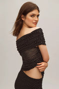 Load image into Gallery viewer, Maeve Off-The-Shoulder Mesh Top
