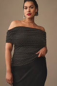 Load image into Gallery viewer, Maeve Off-The-Shoulder Mesh Top
