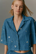 Load image into Gallery viewer, Maeve Chambray Buttondown Top
