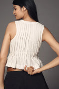 Load image into Gallery viewer, The Lottie Pleated Linen Tank
