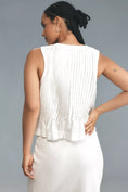 Load image into Gallery viewer, The Lottie Pleated Linen Tank
