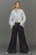 Load image into Gallery viewer, The Adi Sparkle Pull-On Mid-Rise Flare Trousers by Pilcro

