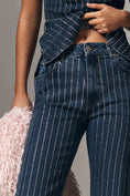 Load image into Gallery viewer, ALIGNE Diamante Embellished High-Rise Flare Jeans
