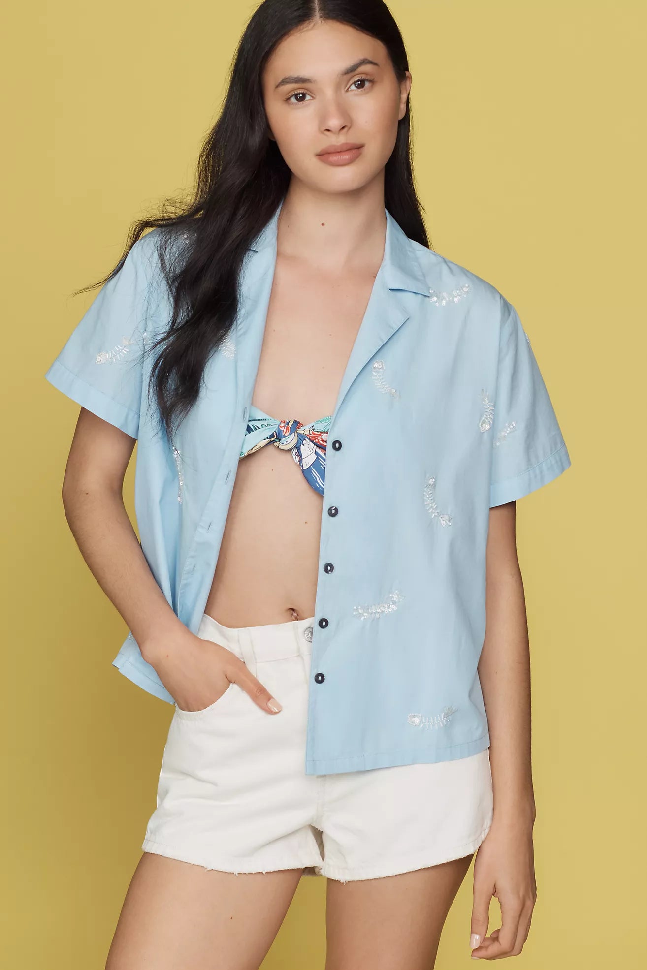 Maeve Buttondown Classic Surf Shirt