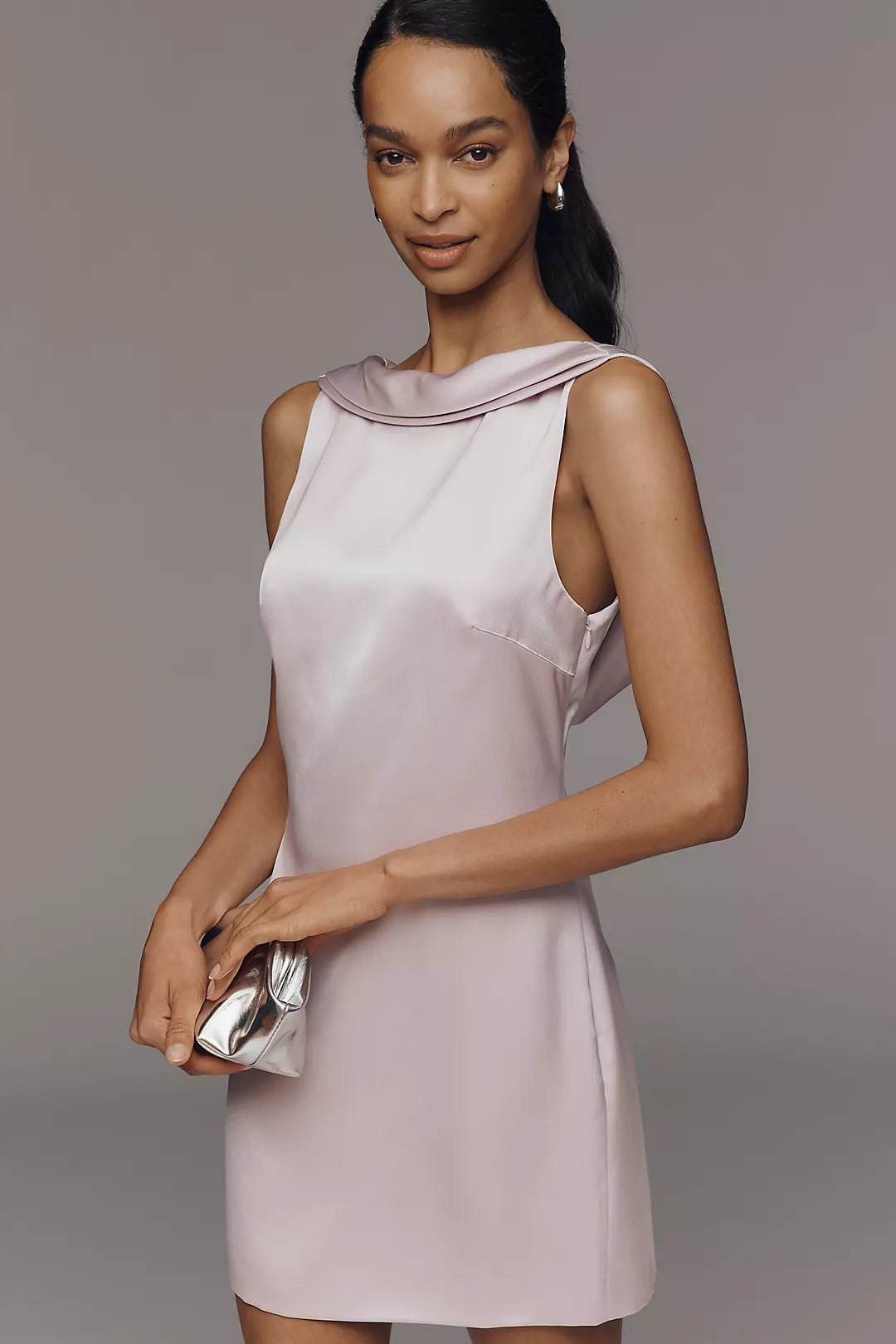 Mare Mare Draped Satin Mini Dress