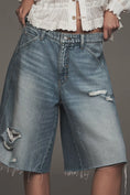 Load image into Gallery viewer, Pilcro Elastic-Back Denim Bermuda Shorts

