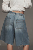 Load image into Gallery viewer, Pilcro Elastic-Back Denim Bermuda Shorts
