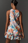 Load image into Gallery viewer, Maeve Sleeveless Double Bubble-Hem Mini Dress
