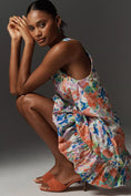 Load image into Gallery viewer, Maeve Sleeveless Double Bubble-Hem Mini Dress
