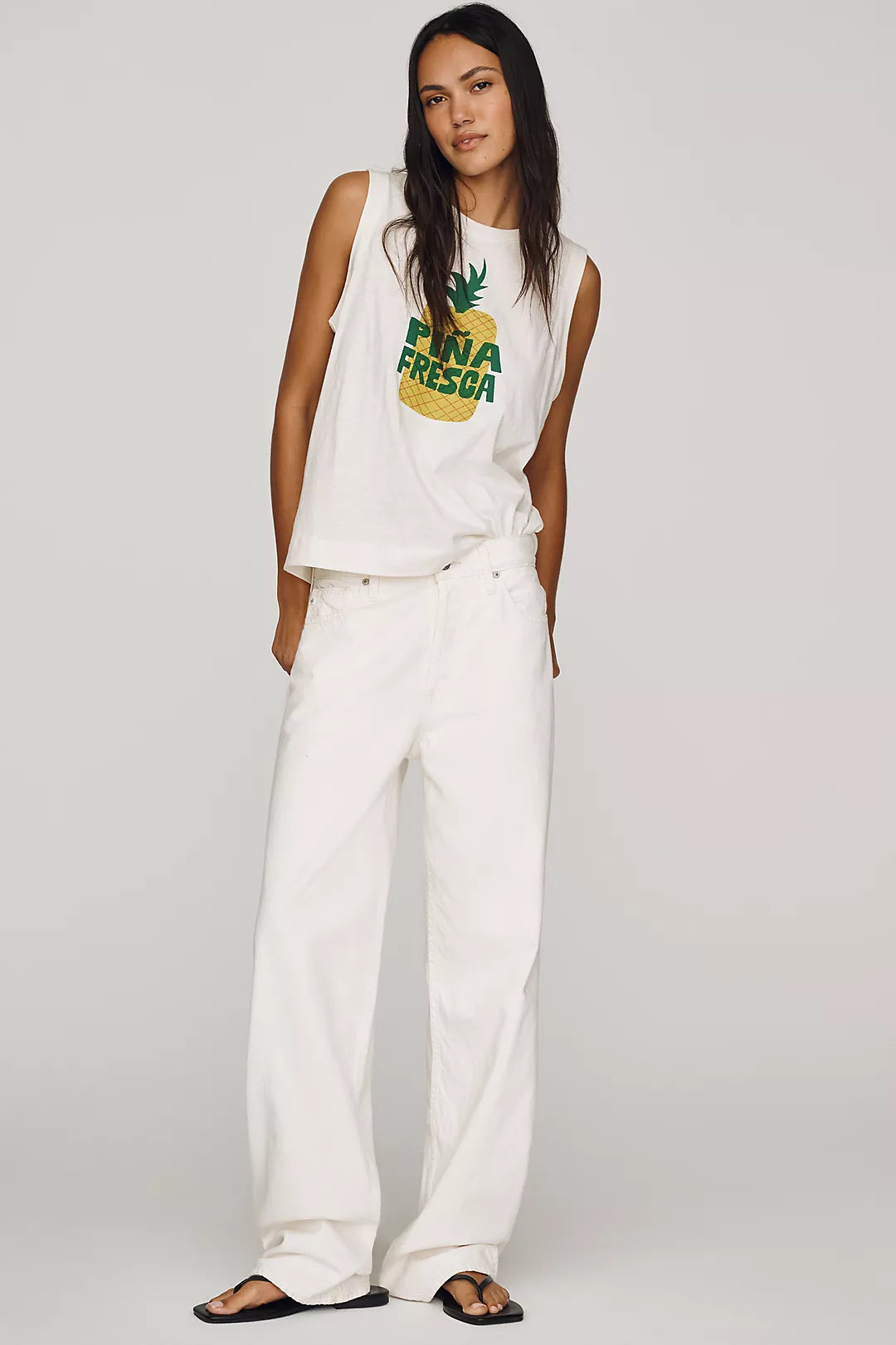 Maeve Cotton Pina Fresca Tee