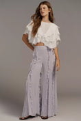 Load image into Gallery viewer, By Anthropologie Sheer Ruffle Flare Pants
